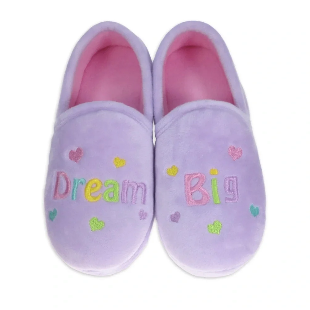 Dream Big Girls Purple Aline Slipper Size 2/3 NEW Wonder Nation